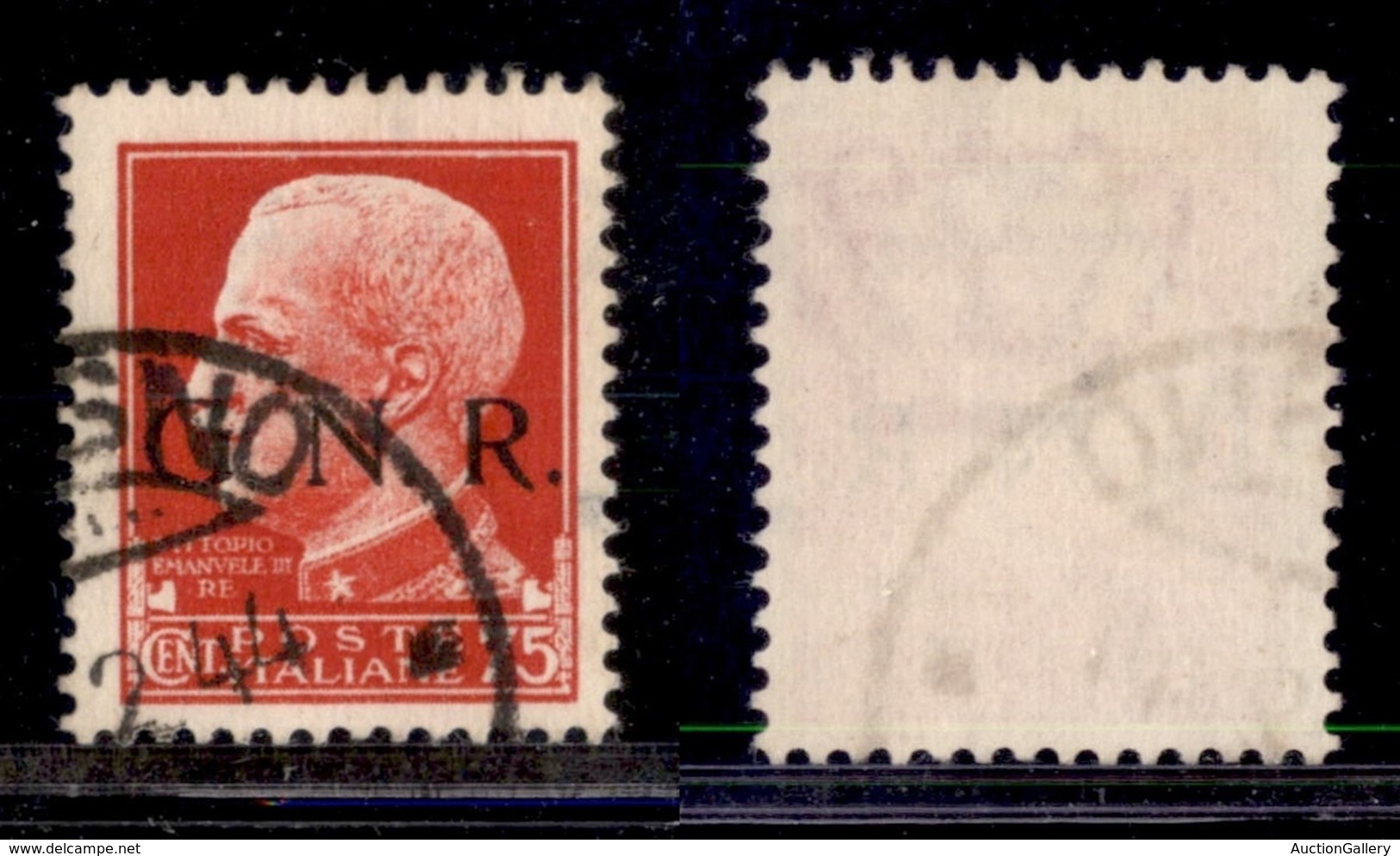 RSI - G.N.R. BRESCIA - 1943 - 75 Cent (478/I) Usato - Cert. AG (650) - Altri & Non Classificati