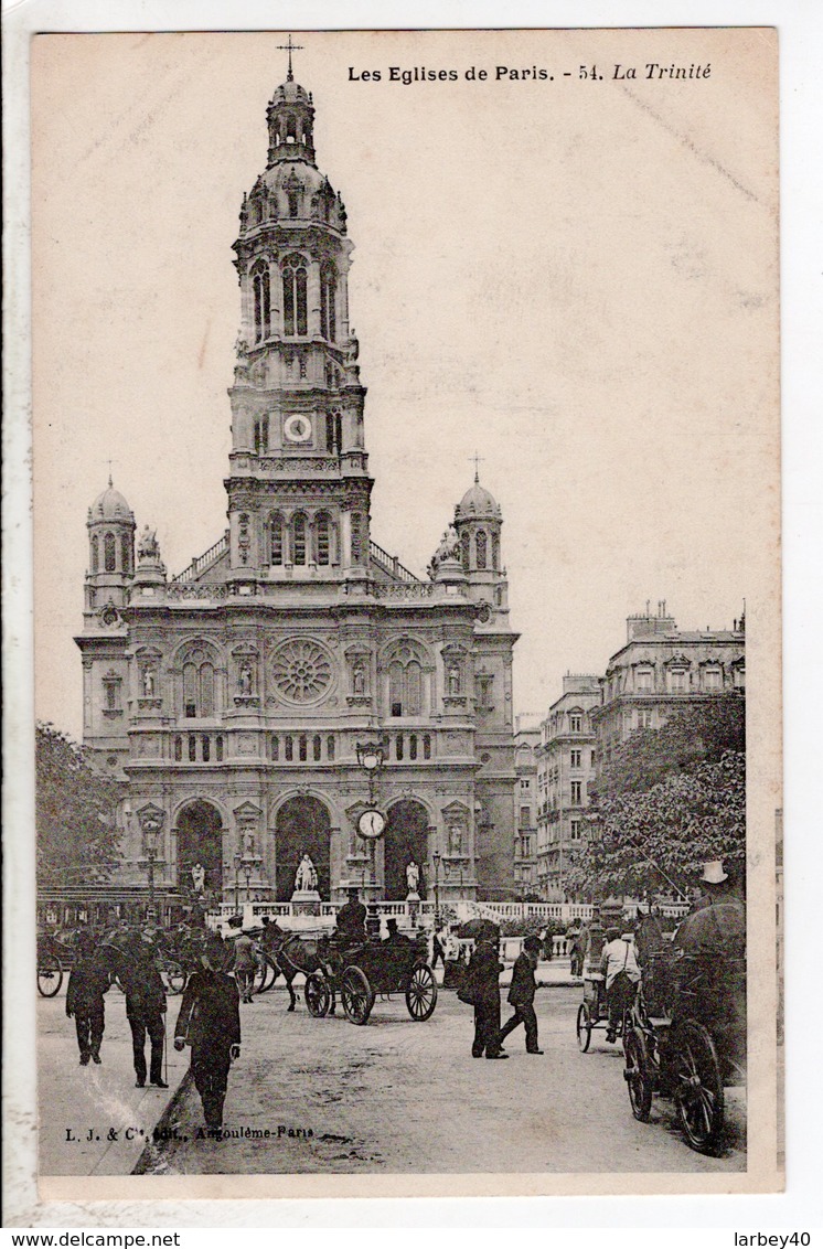 Cpa Les Eglises De Paris La Trinite - Eglises