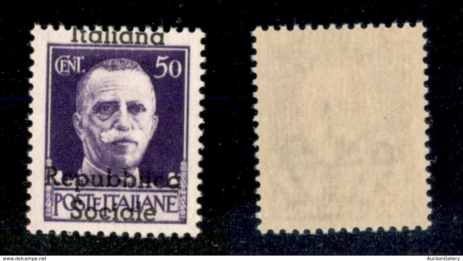 EMISSIONI LOCALI - TERAMO - 1944 - 50 Cent (6d) Con Soprastampa Spostata (Italiana In Alto) - Gomma Integra (270) - Altri & Non Classificati