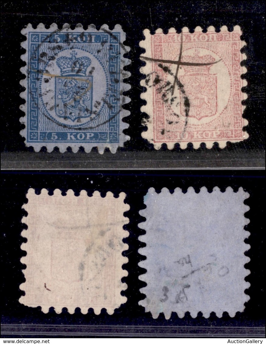 EUROPA - FINLANDIA - 1860 - Stemma (3/4) - Serie Completa - Altri & Non Classificati