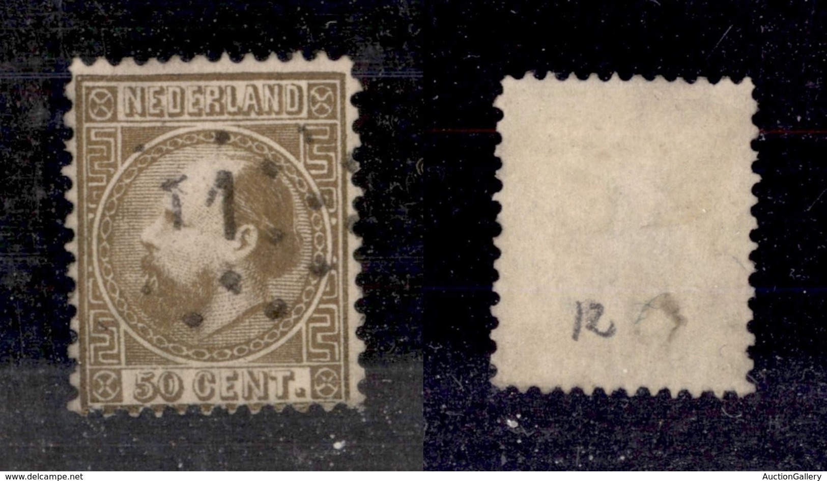 EUROPA - OLANDA - 1867 - 50 Cent Guglielmo III A Sinistra (12IA) - Usato (180) - Altri & Non Classificati