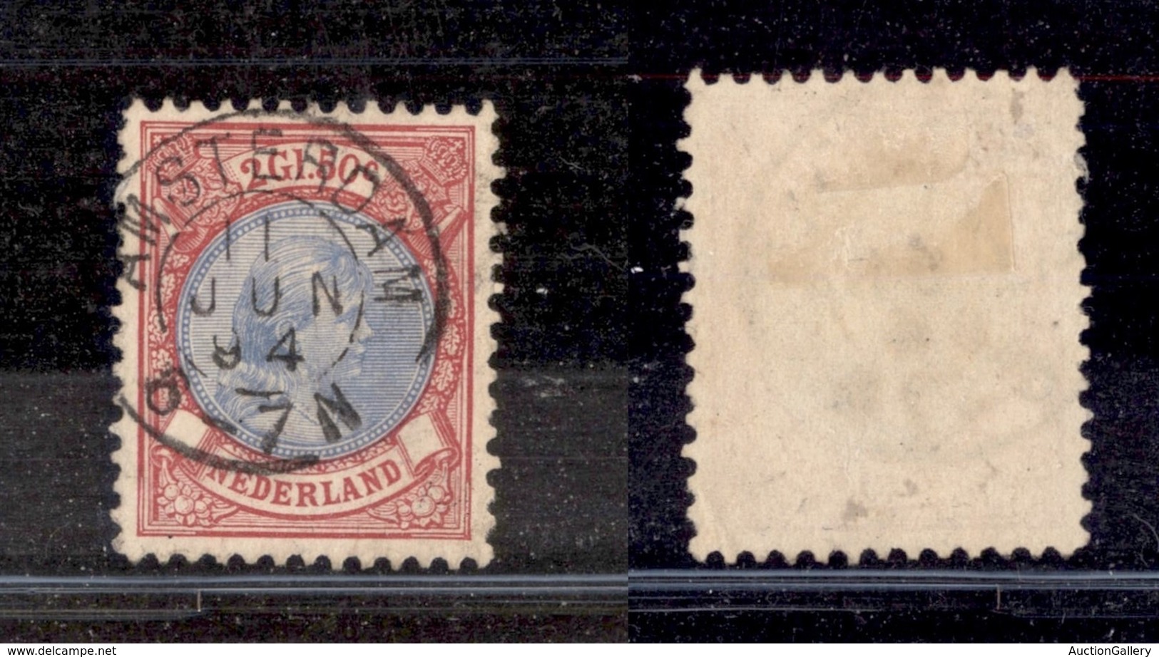 EUROPA - OLANDA - 1893 - 2,50 Guld Guglielmina III (45aA) - Usato (170) - Altri & Non Classificati