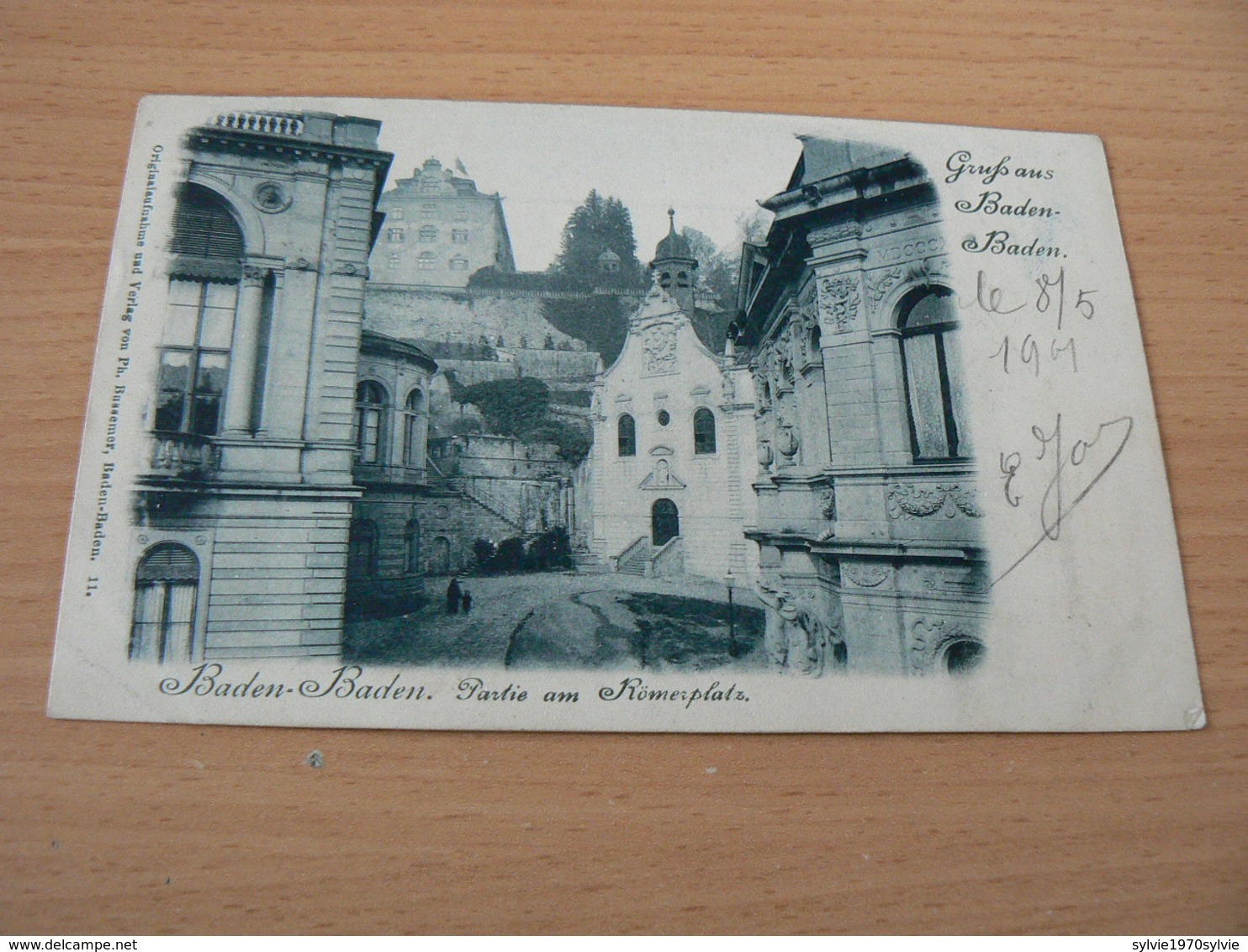 CARTE POSTALE / ALLEMAGNE /   BADEN BADEN   PARTIE AM ROMERPLATZ   VOYAGE - Altri & Non Classificati