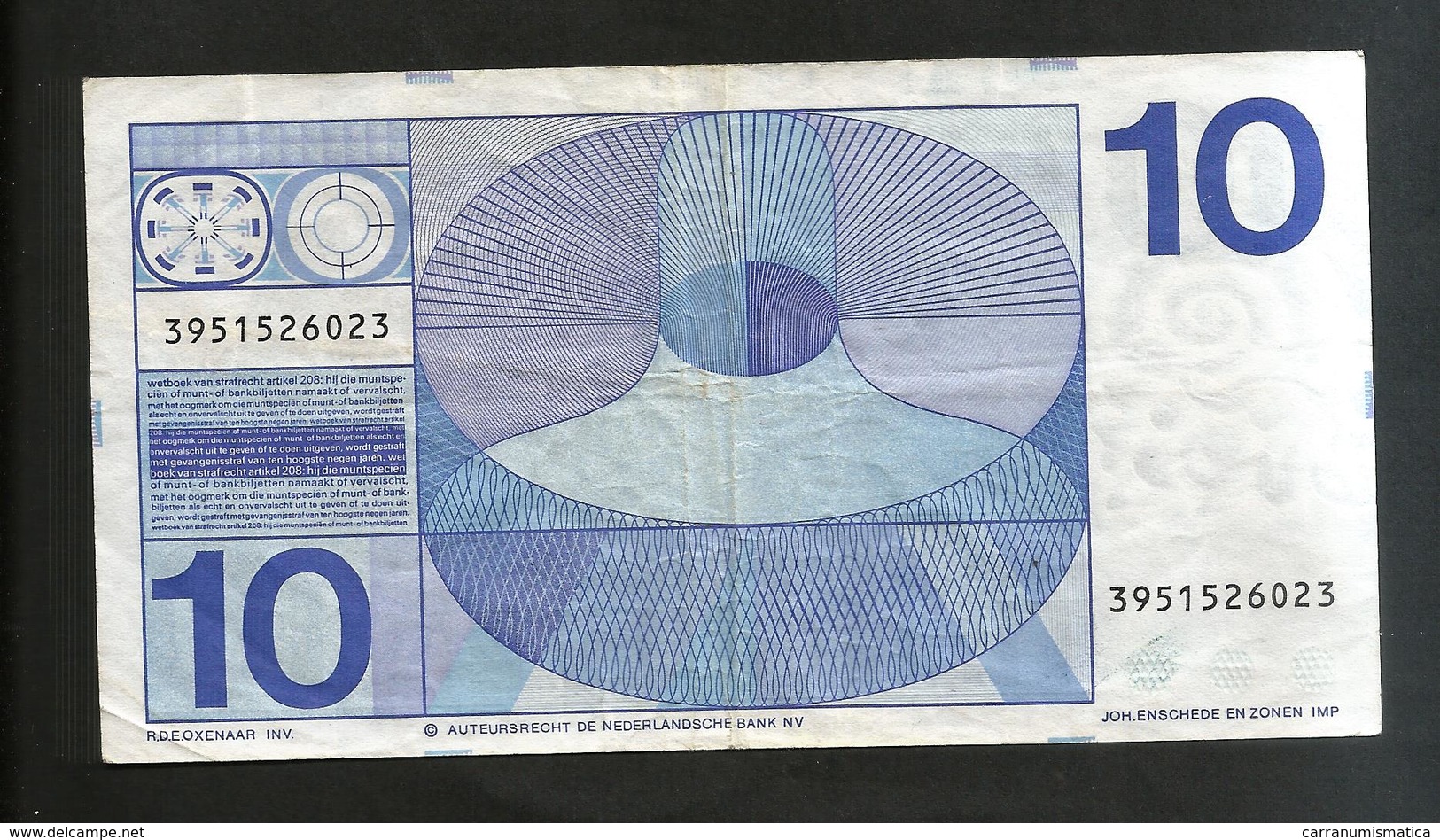 PAYS - BAS / NETHERLANDS / OLANDA - LOTTO 10 GULDEN  (1968 + 1997) 2 DIFFERENT BANKNOTES - 10 Gulden