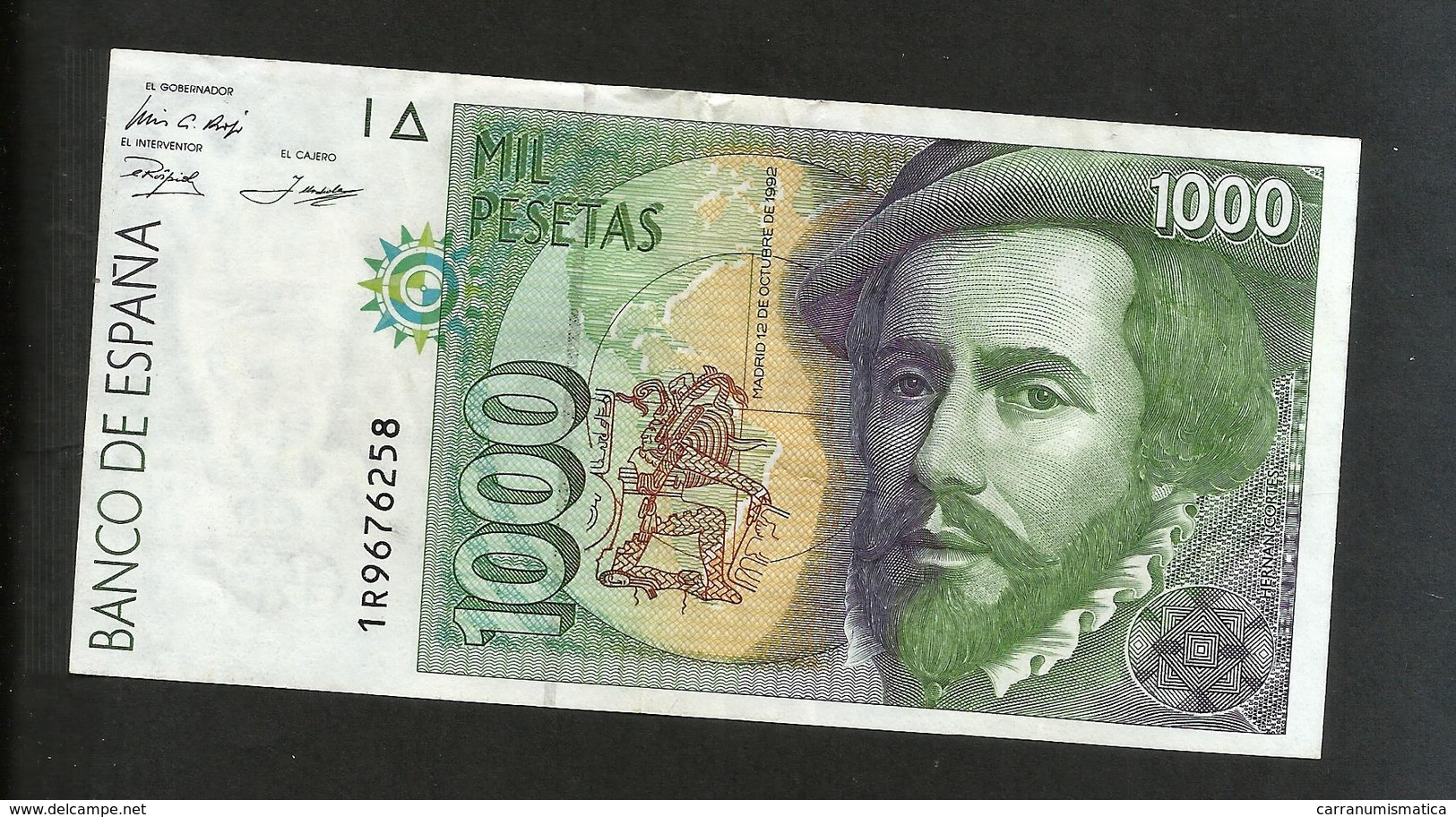 ESPANA / SPAIN / SPAGNA - BANCO De ESPANA - 1000 PESETAS (1992) - H. CORTES - [ 4] 1975-… : Juan Carlos I