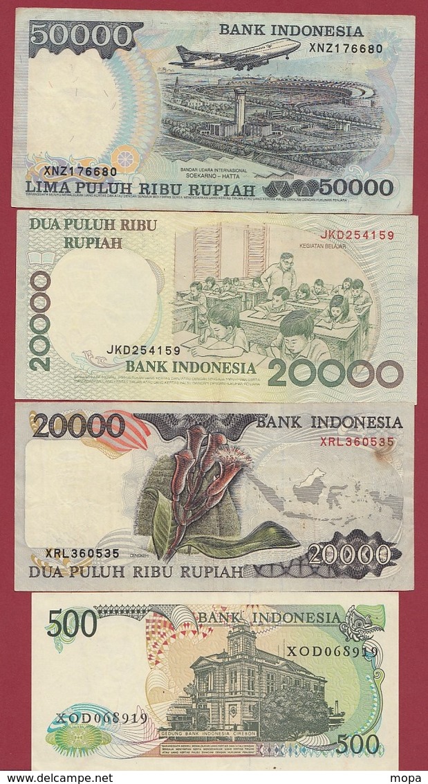 Indonésie 11 Billets Dans L 'état (50000--2x20000 Rupiah FORTE COTE EN UNC) - Indonésie