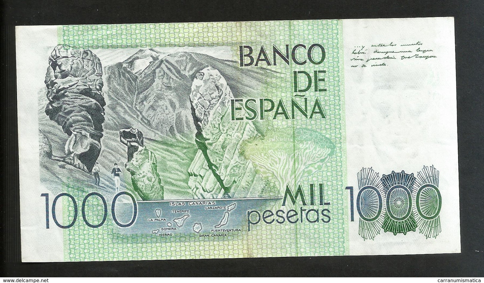 ESPANA / SPAIN / SPAGNA - BANCO De ESPANA - 1000 PESETAS (1979) - B. P. GALDOS - [ 4] 1975-… : Juan Carlos I