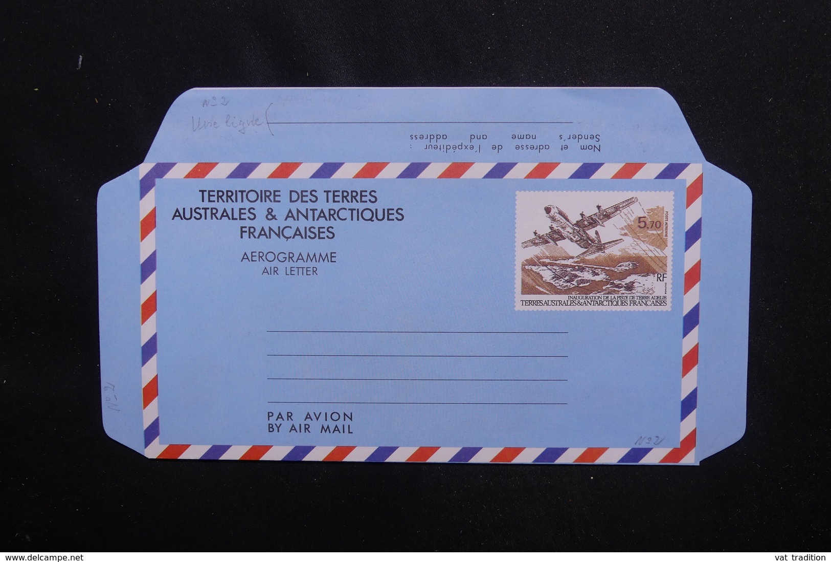 T.A.A.F. - Aérogramme Non Circulé - L 54280 - Postal Stationery