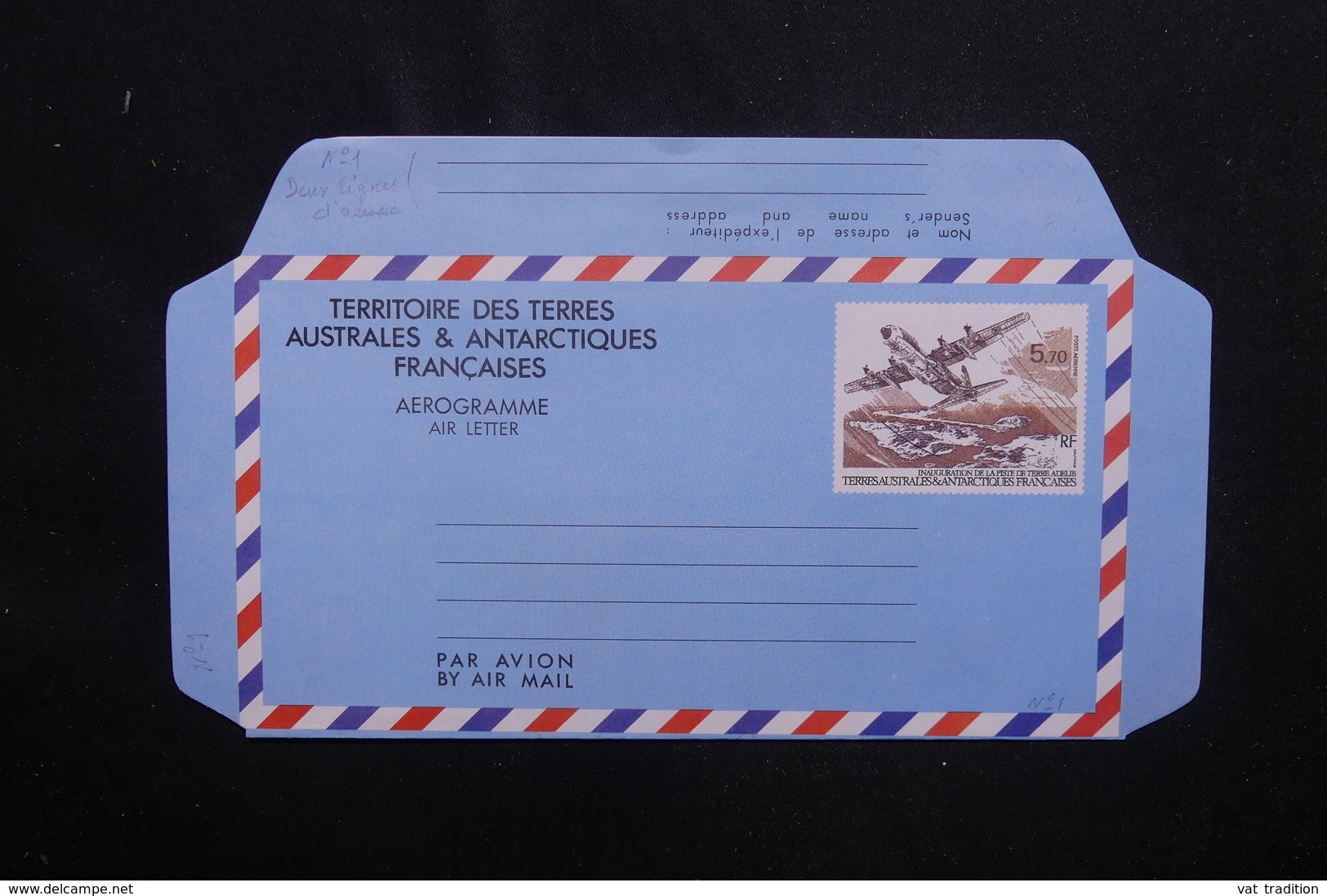 T.A.A.F. - Aérogramme Non Circulé - L 54281 - Postal Stationery