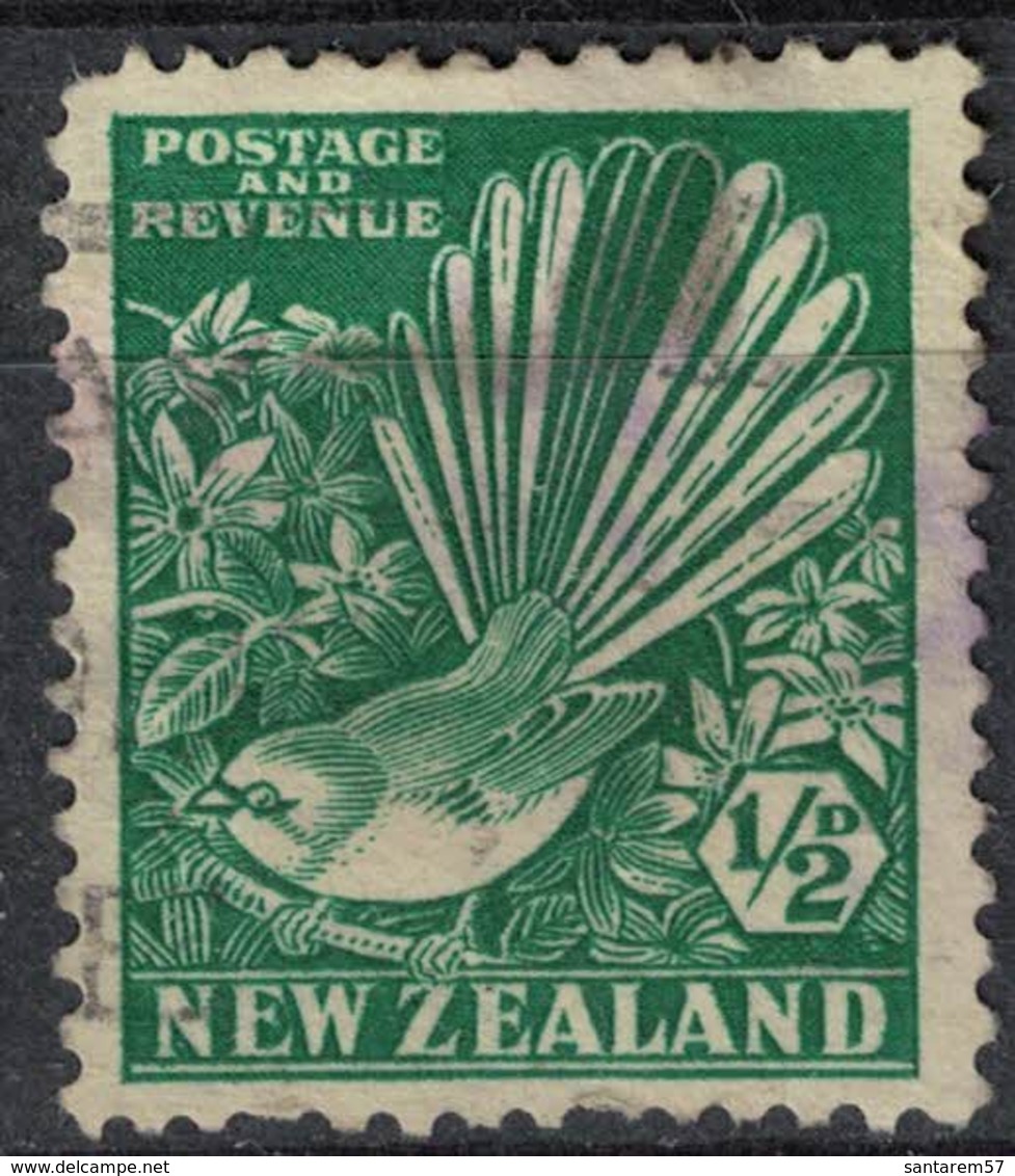 Nouvelle Zélande 1936 Oblitéré Used Bird Oiseau Rhipidura Fuliginosa Rhipidure à Collier SU - Gebraucht