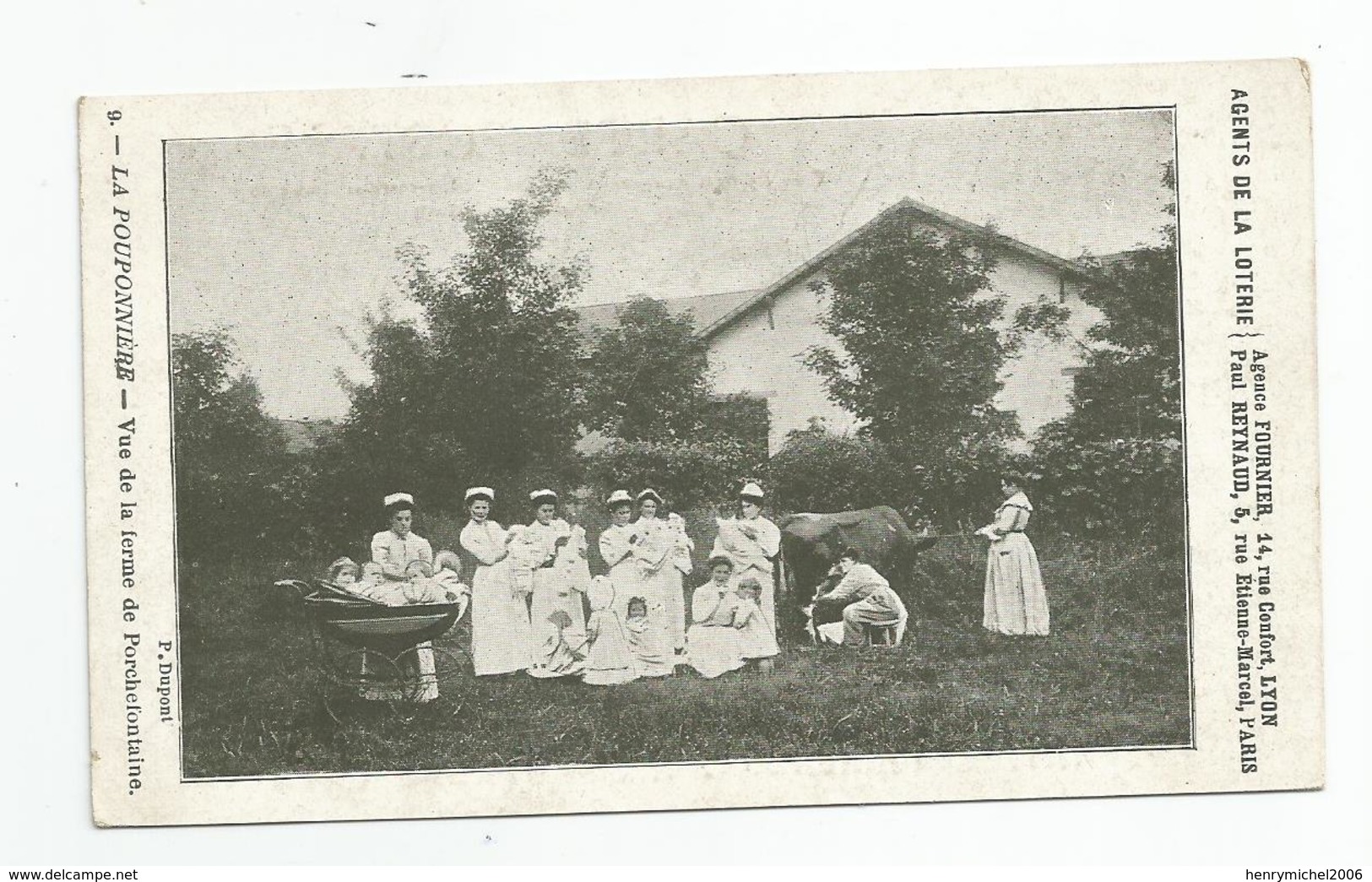 Cpa Pub Publicité Phosphatine Falières Aliment Des Enfants Nourrices  A Porchefontaine Versailles 78 Loterie Pouponnière - Pubblicitari