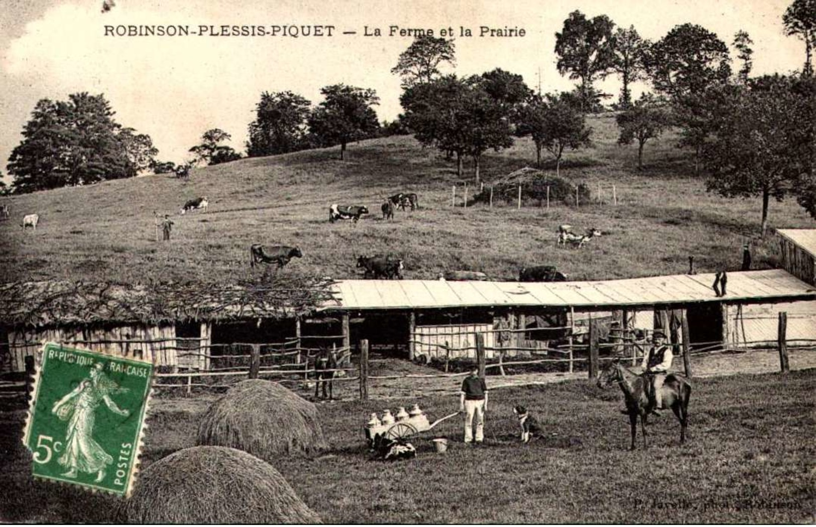 Robinson-Plessis-Piquet ( Hauts-de-Seine ). - La Ferme Et La Prairie.   / LOT 3079 - Autres & Non Classés