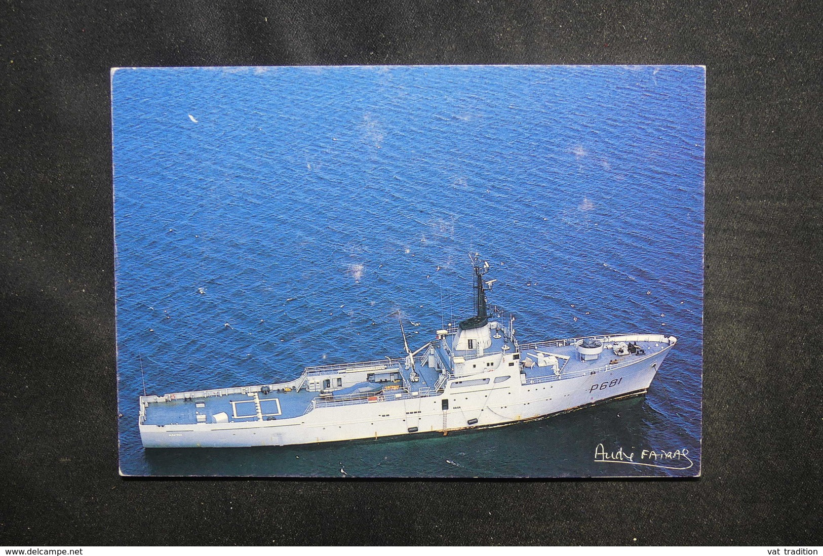 T.A.A.F. - Carte Postale Du Patrouilleur Albatros , écrite Au Verso - L 54283 - Covers & Documents