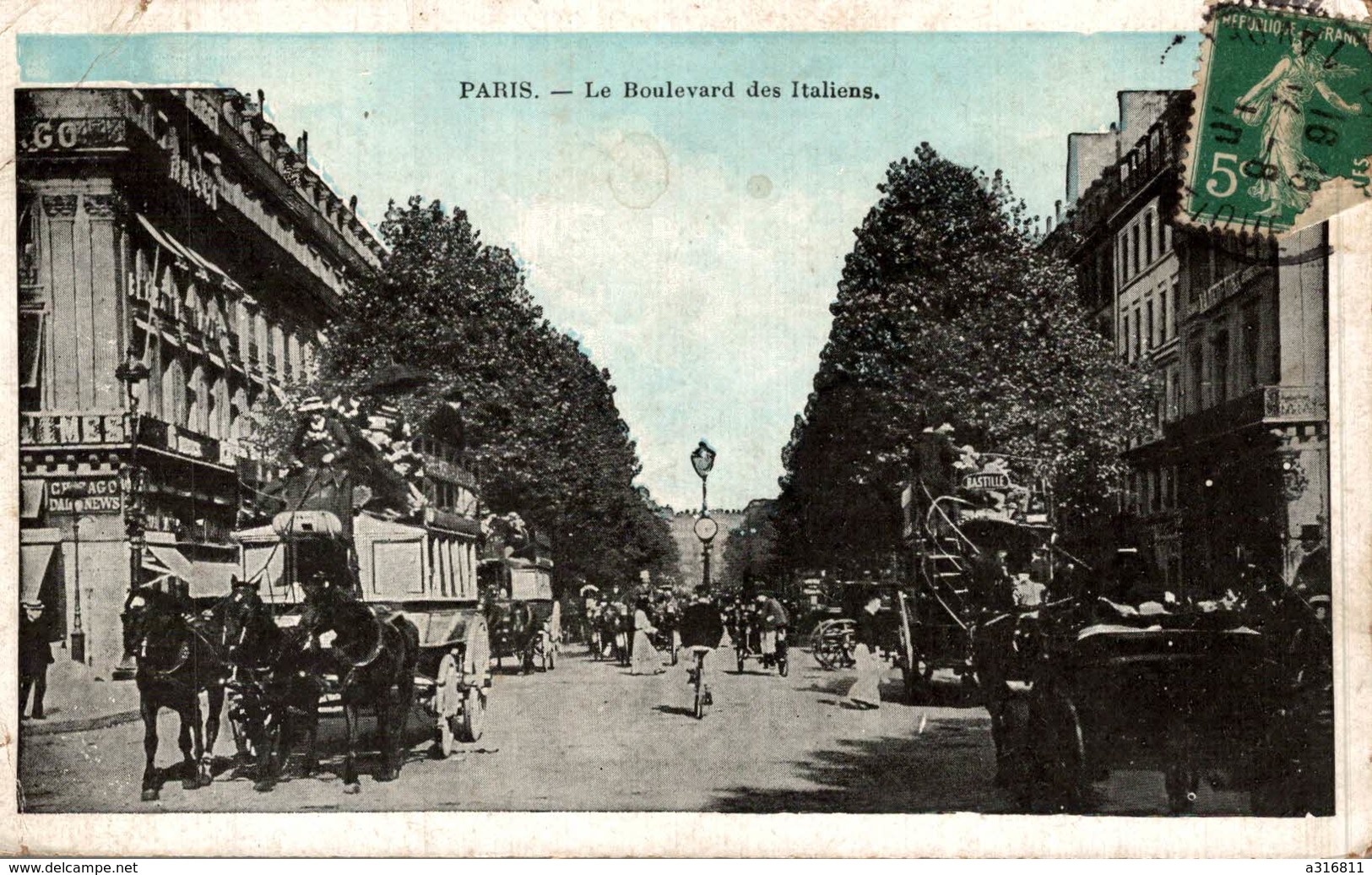 PARIS  LE BOULEVARD DES ITALIENS - Autres & Non Classés