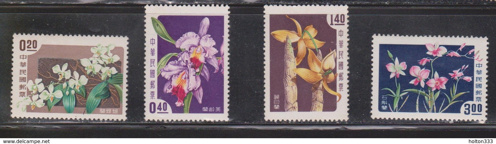 REPUBLIC OF CHINA Scott # 1189-92 MNH - Orchids - Unused Stamps