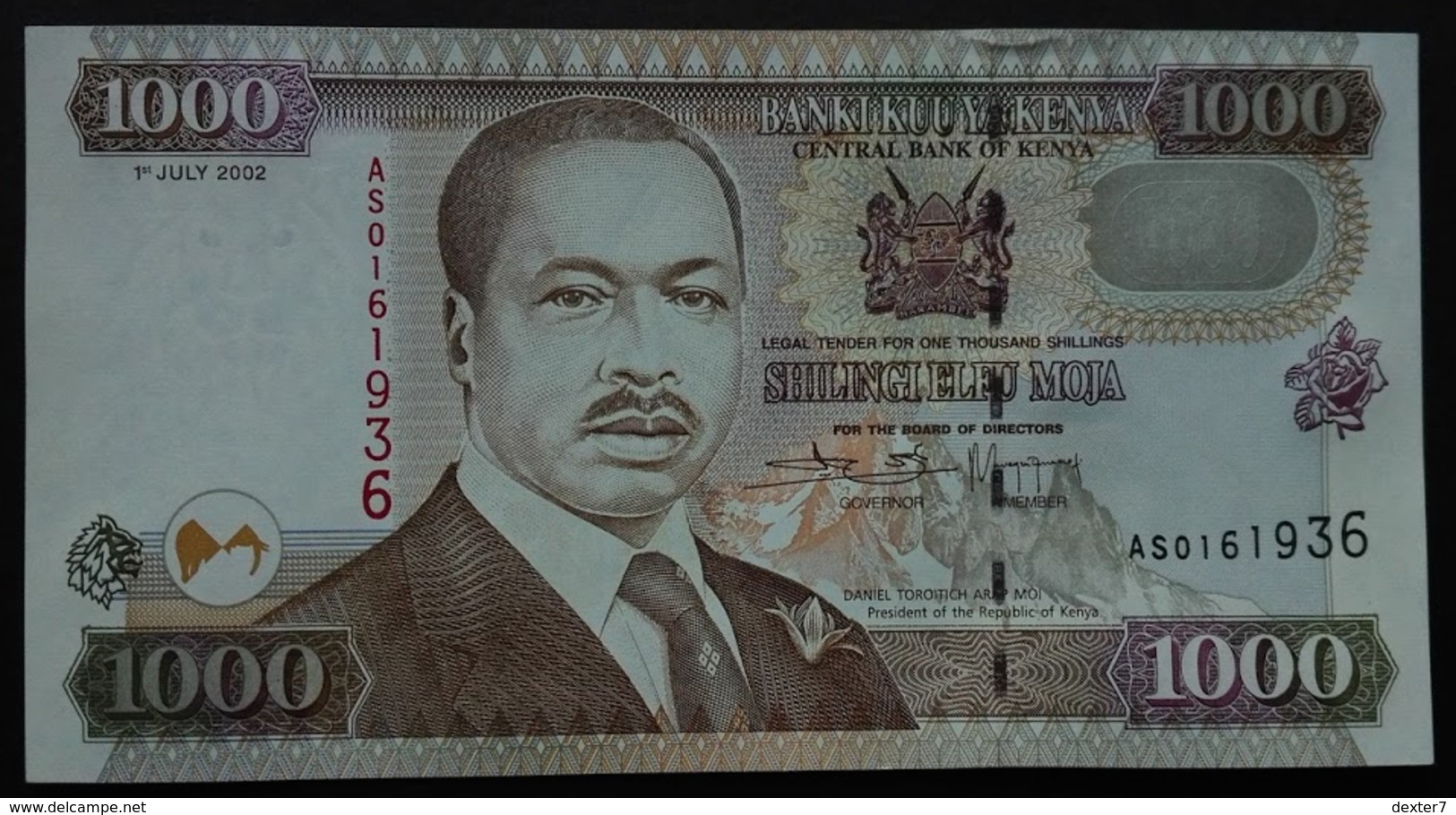 Kenya 1000 Shillling 2002 FdS Shillings UNC Kenia - Kenya