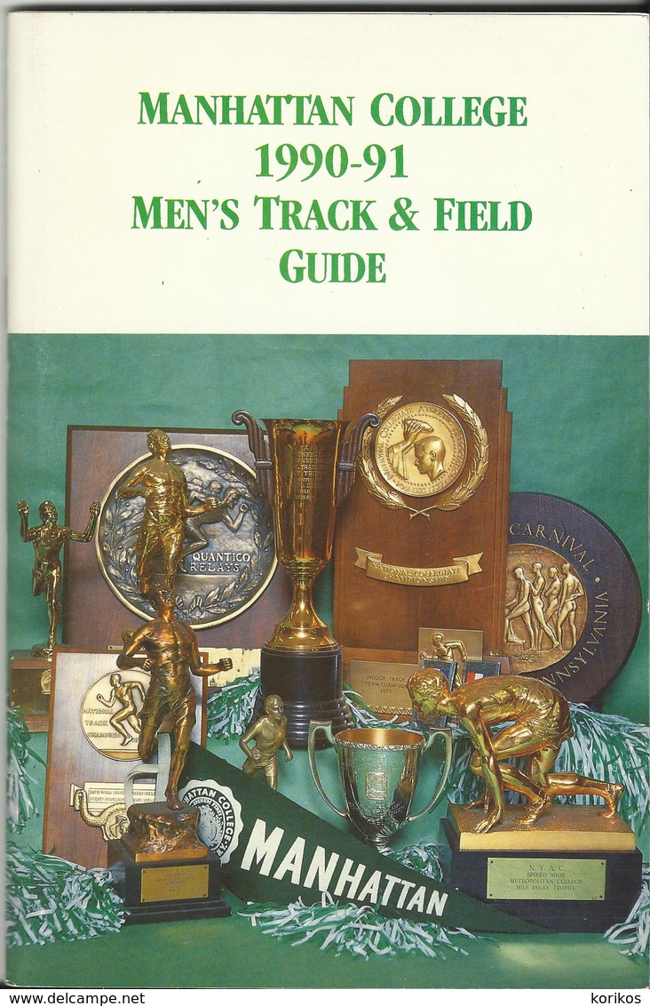 MANHATTAN COLLEGE MEDIA GUIDE - TRACK AND FIELD – ATHLETICS VINTAGE 1990 – 1991 - 1950-Now