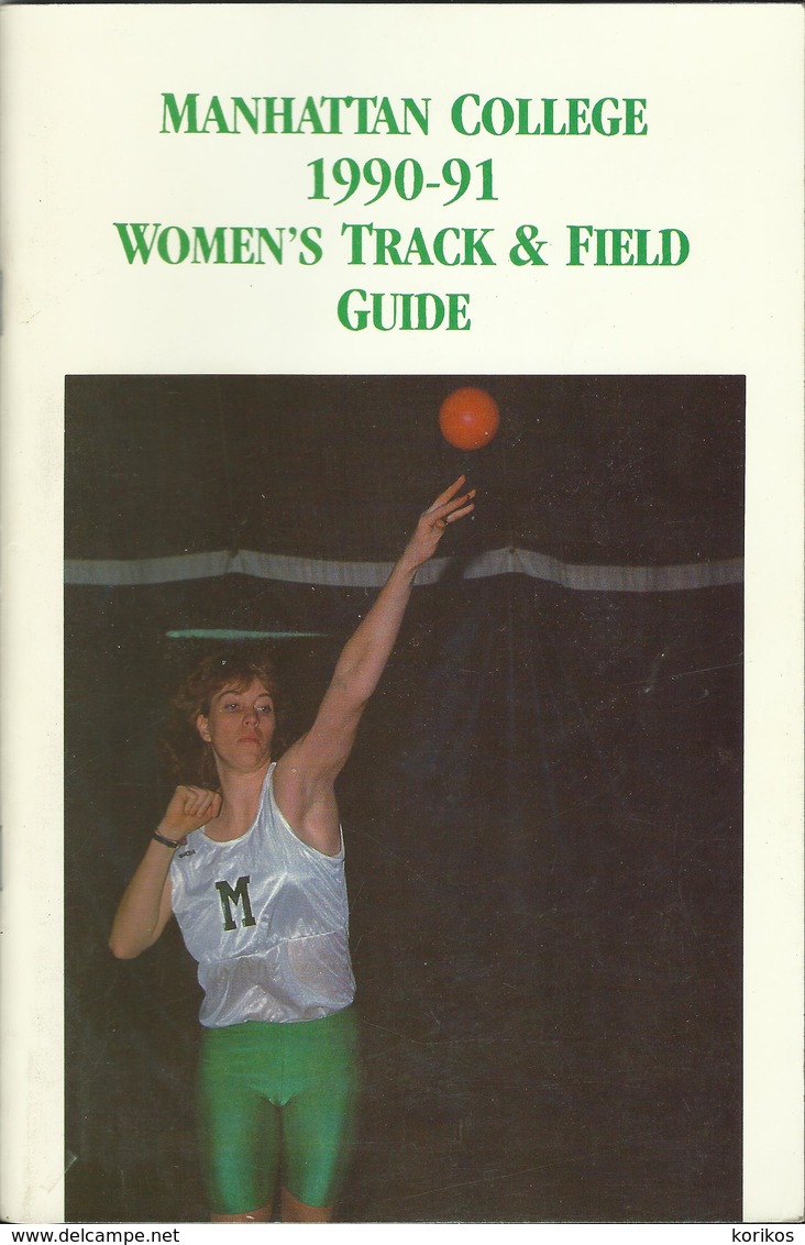 MANHATTAN COLLEGE MEDIA GUIDE - TRACK AND FIELD – ATHLETICS VINTAGE 1990 – 1991 - 1950-Hoy