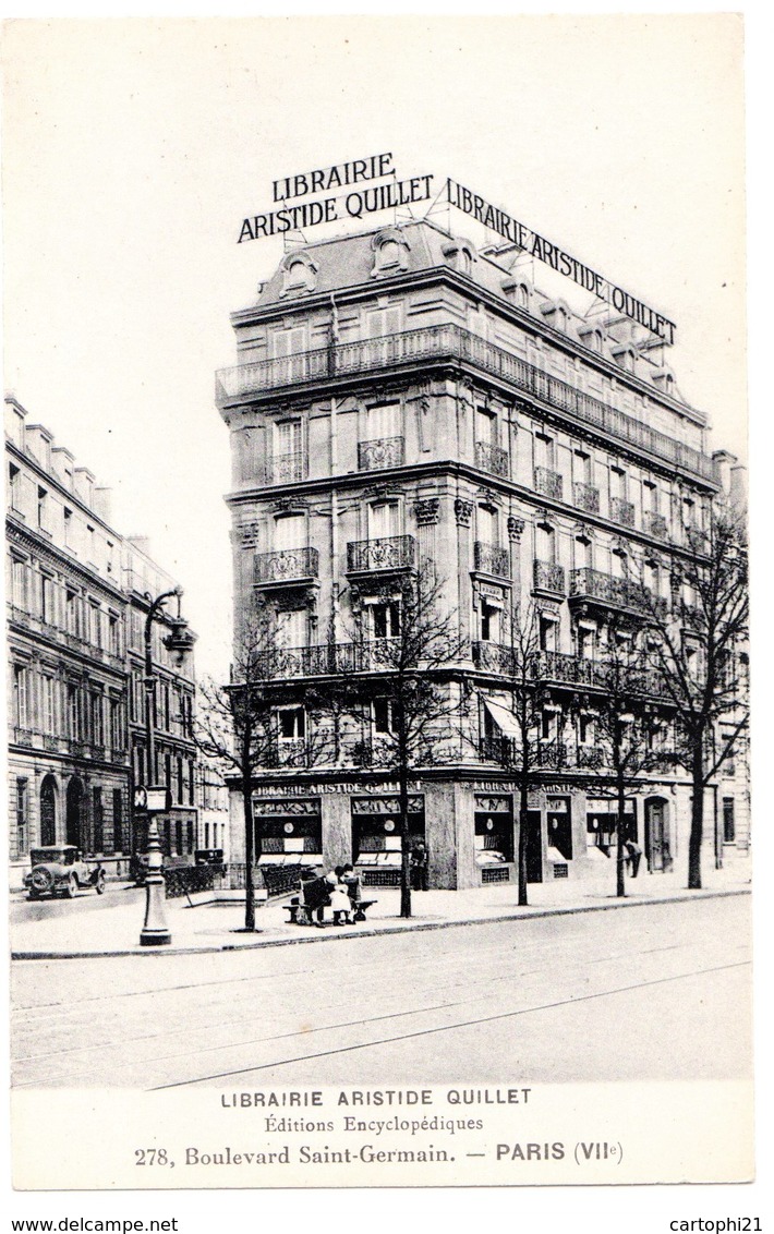 CPA 75 PARIS 7e Station De Métro ASSEMBLEE NATIONALE Ligne N°12 Librairie ARISTIDE QUILLET 278 Boulevard Saint Germain - Arrondissement: 07