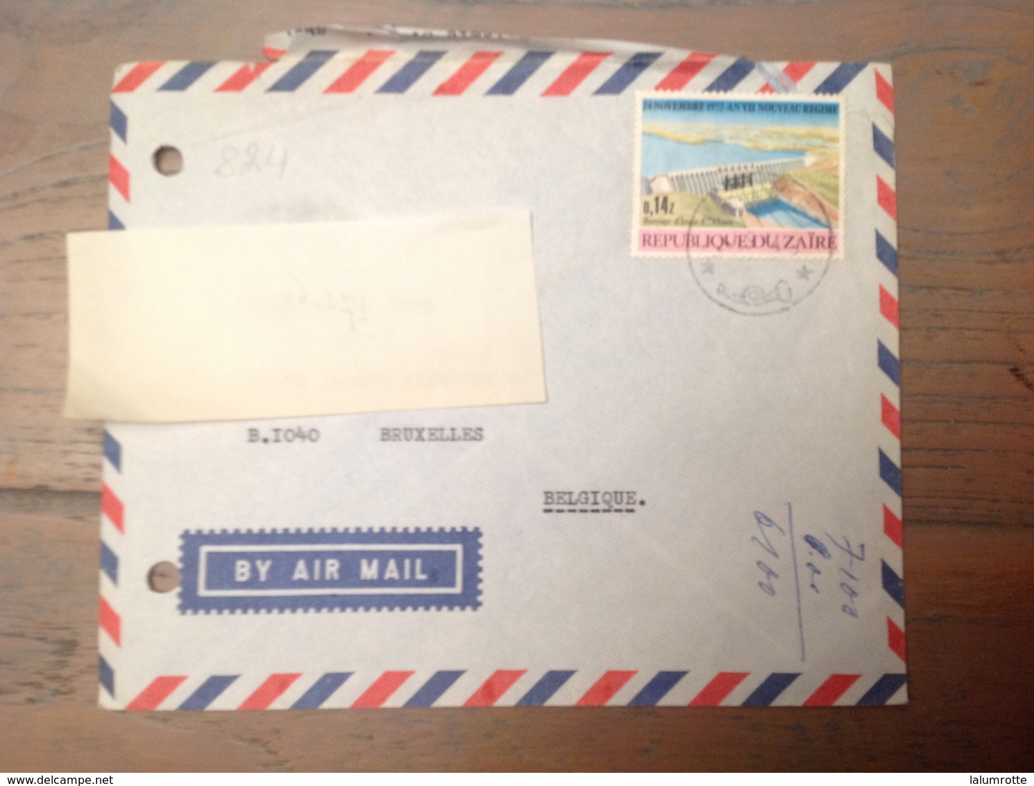 LetDoc. 481.  Y&T 824 Sur Lettre Vers La Belgique. Cover. - Gebruikt