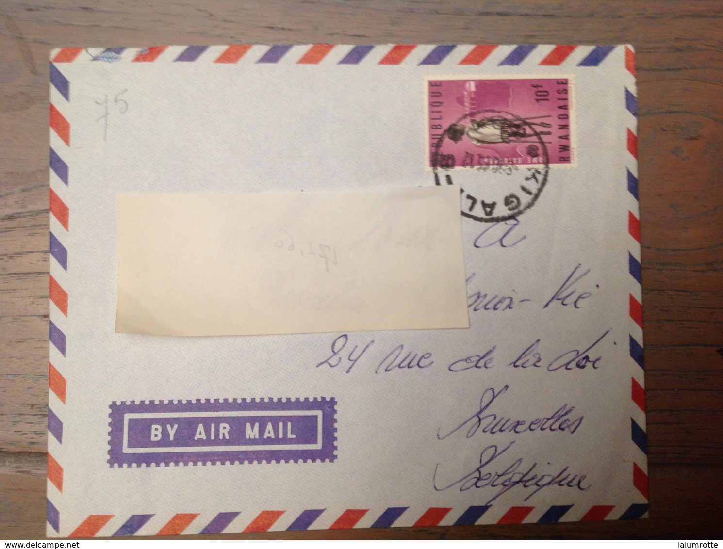 LetDoc. 482. Y&T 75 Sur Lettre Vers La Belgique. Cover. - Usati