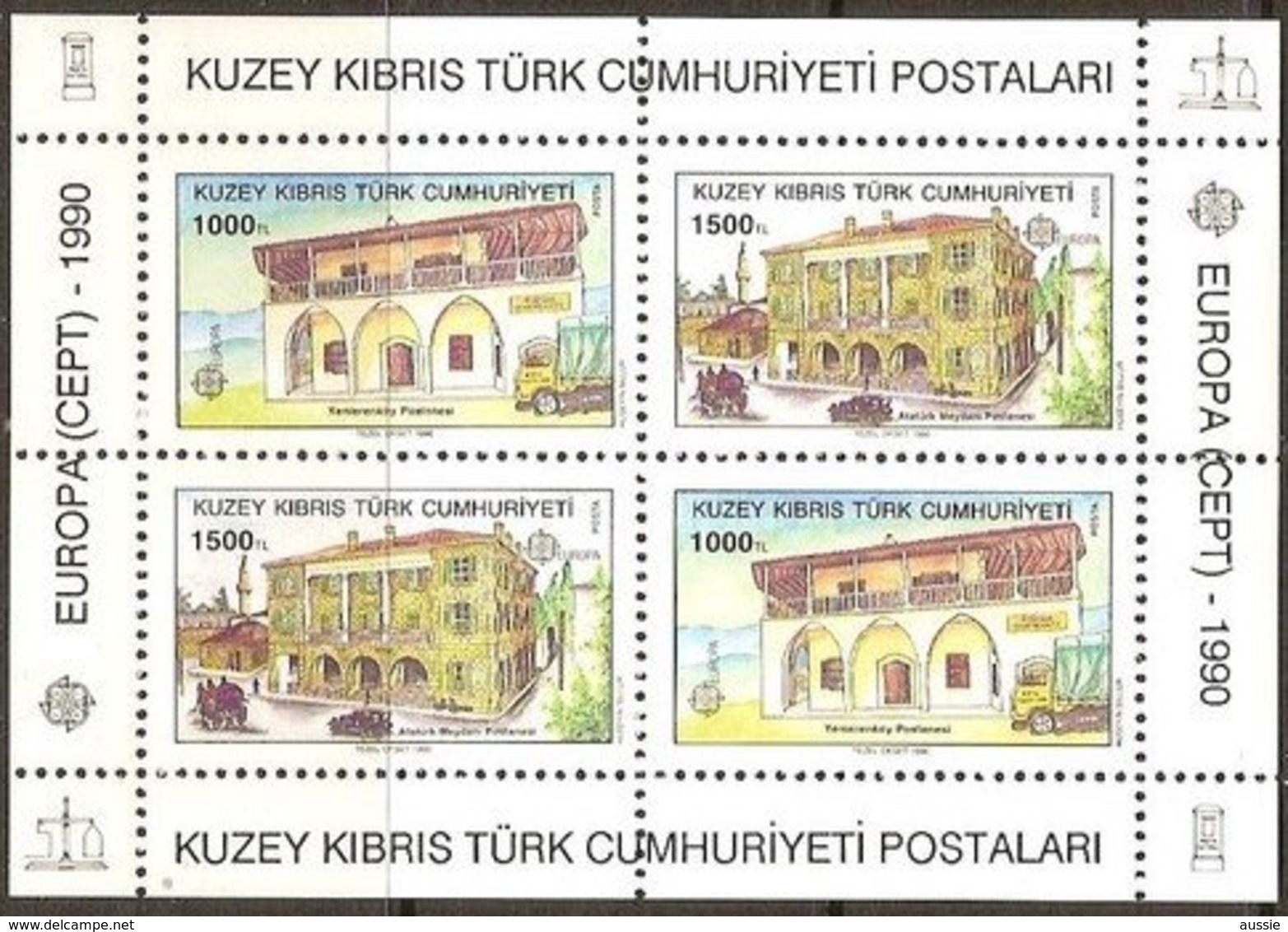 Cept 1990 Chypre Turc Turks Cyprus Bloc 8 *** MNH Cote 17,50 Euro Europa - Neufs