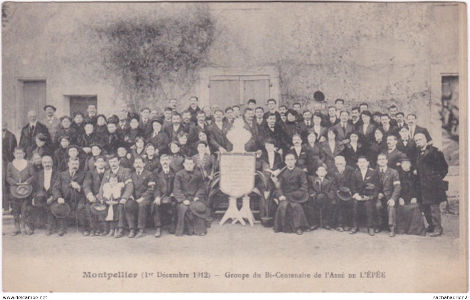 34. MONTPELLIER. (1er Décembre 1912) Groupe Du Bi-Centenaire De L'Abbé De L'Epée (1) - Montpellier