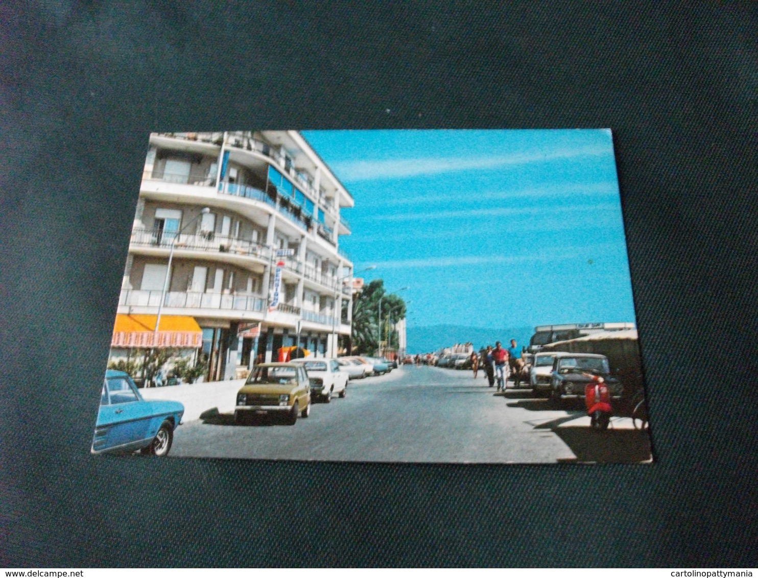 HOTEL PENSIONE RISTORANTE SOLE MARE DA CESARE AUTO CAR VESPA ROSSA PASSEGGIATA AL MARE ALBENGA LIGURIA - Alberghi & Ristoranti