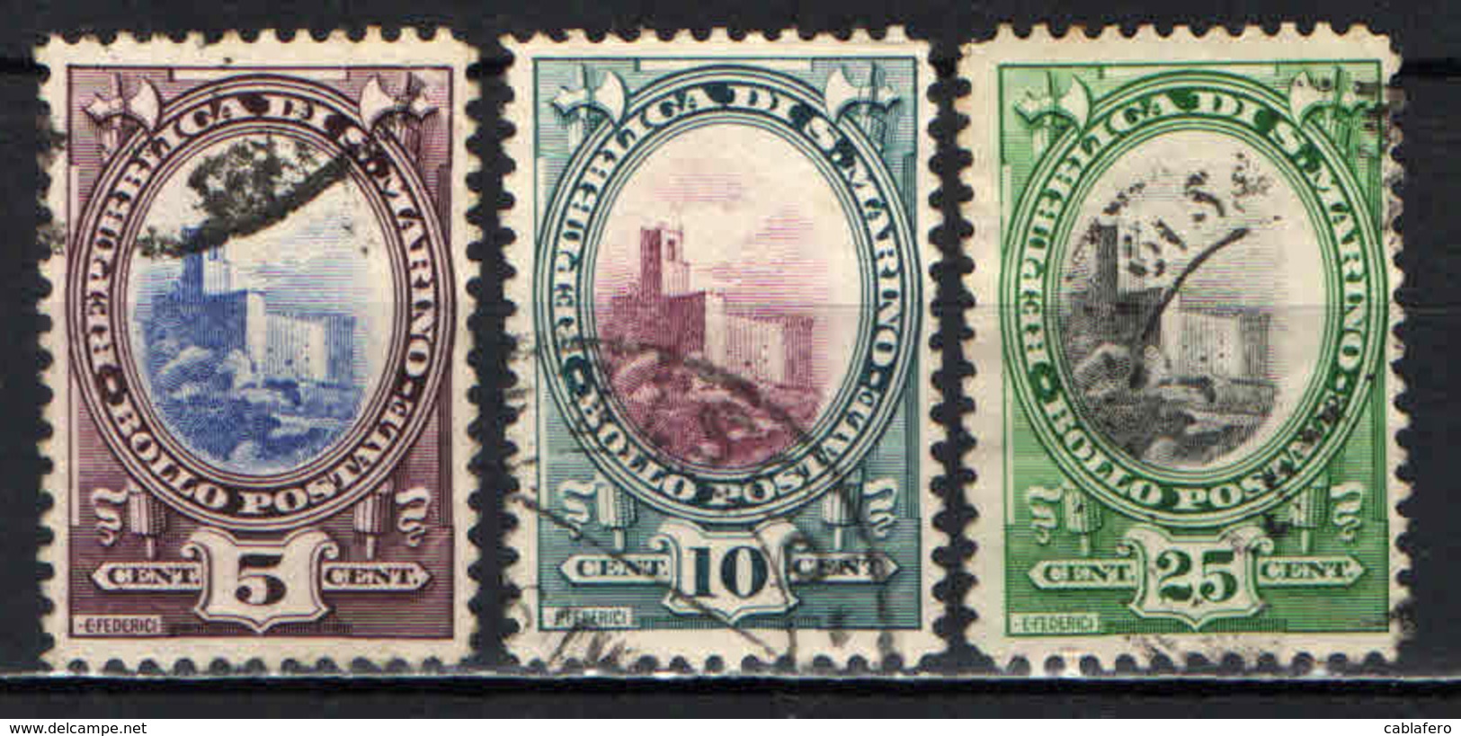 SAN MARINO - 1929 - VEDUTA DEL PALAZZO DEL CONSIGLIO - USATI - Usados