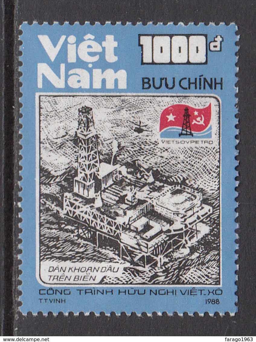 1988 Vietnam Offshore Oil Drilling Petroleum Complete Set Of 1 MNH - Vietnam