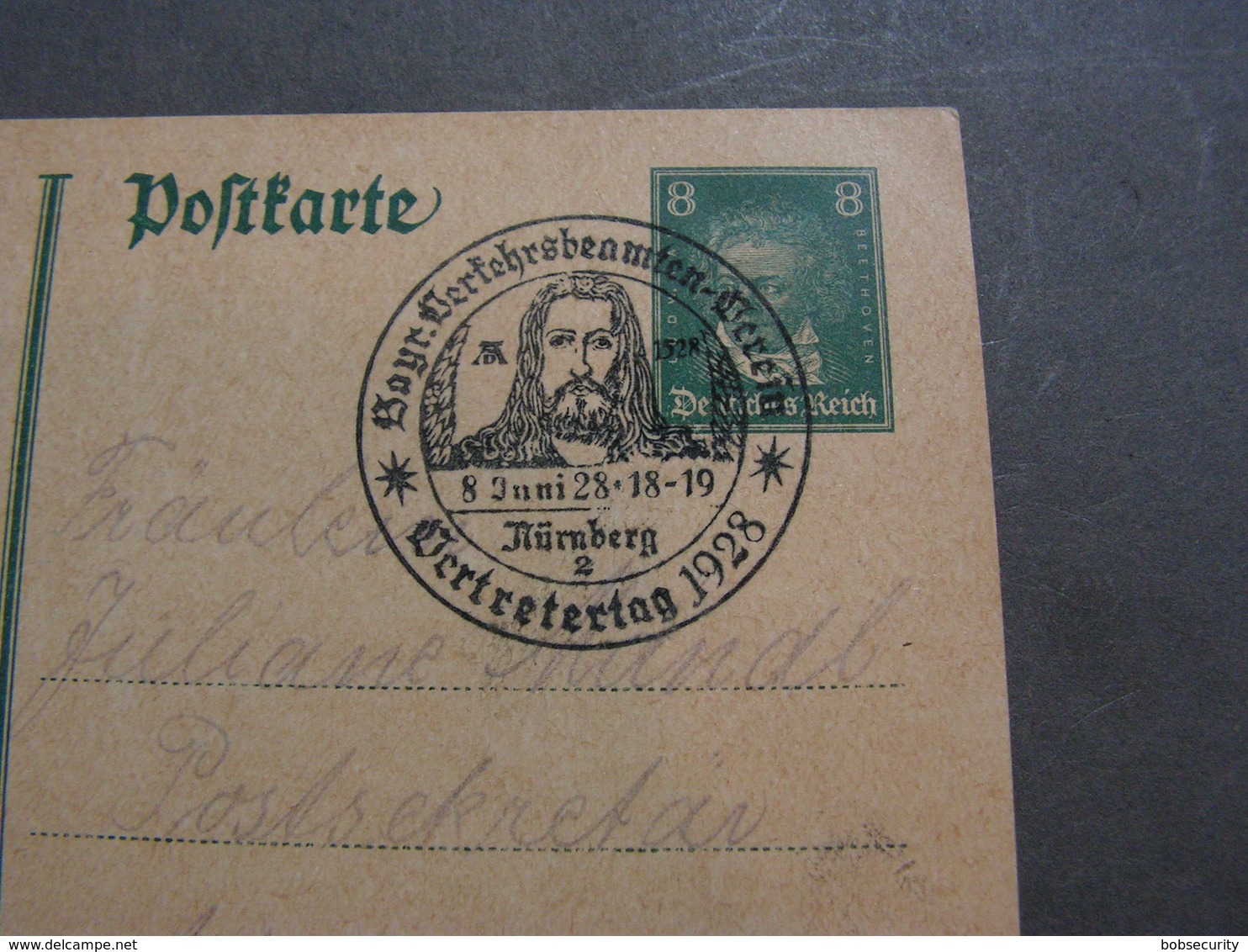 DR Karte Nürnberg Und SST Albrecht Dürer  1928 N Ach München , Selten - Other & Unclassified