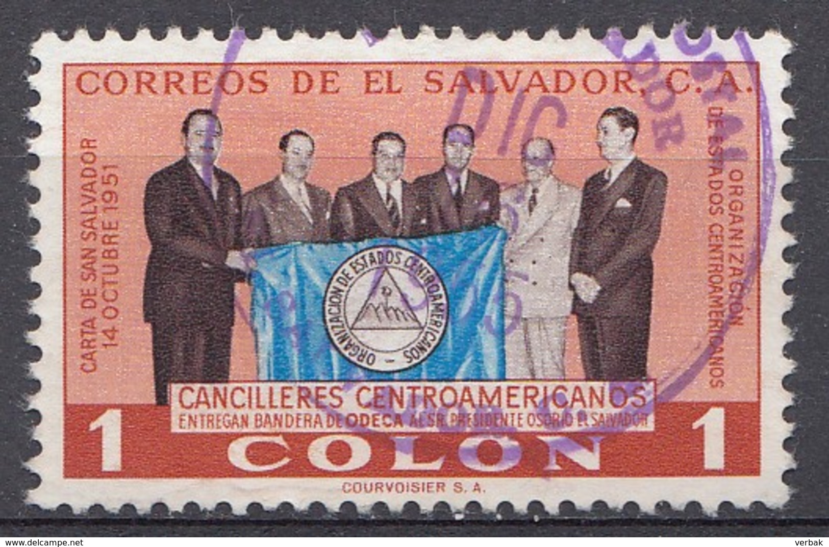 El Salvador 1954  Mi.nr: 744  Freimarken  Oblitérés - Used - Gebruikt - Salvador