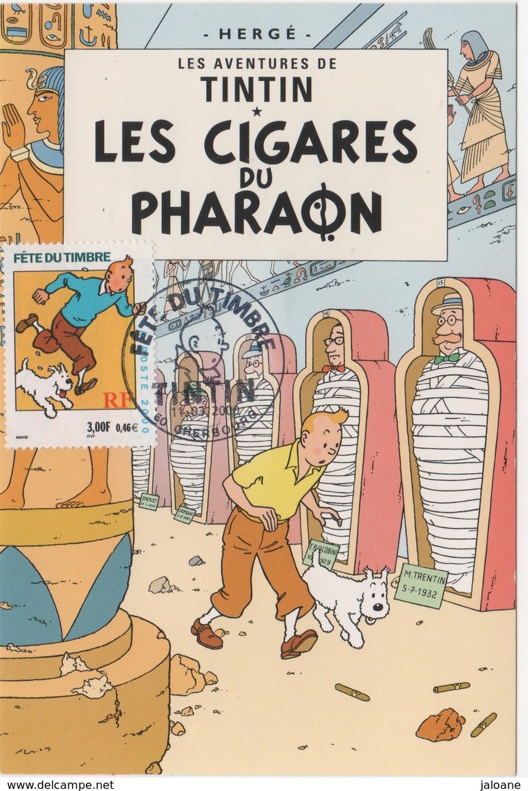 CARTE MAXIMUM   TINTIN - Bandes Dessinées