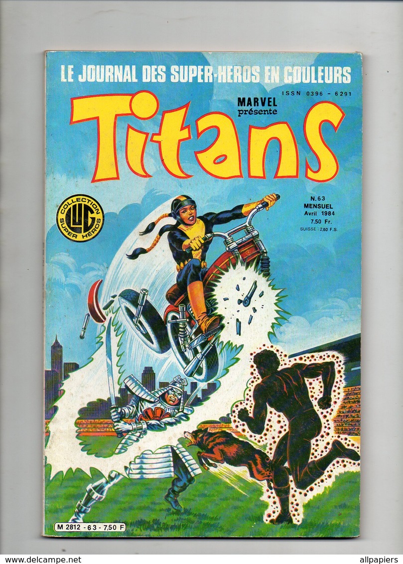Comics Titans N°63 La Guerre Des étoiles - Mikros - Dazzler - Les Nouveaux Mutants De 1984 - Titans