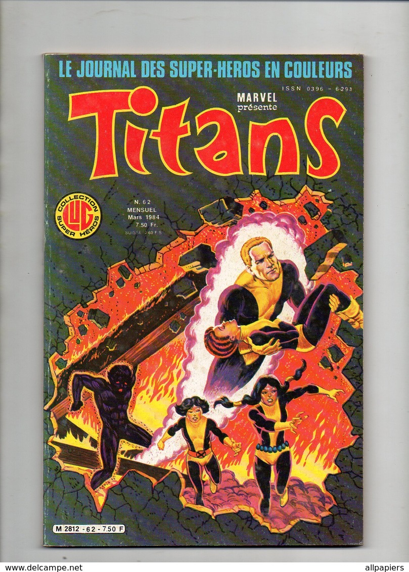 Comics Titans N°62 La Guerre Des étoiles - Mikros - Dazzler - Les Nouveaux Mutants De 1984 - Titans