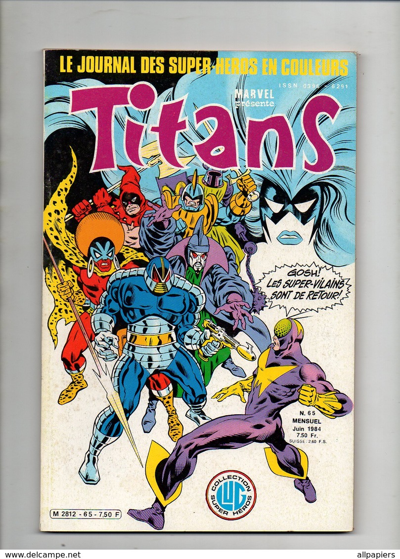 Comics Titans N°65 La Guerre Des étoiles - Mikros - Dazzler - Les Nouveaux Mutants De 1984 - Titans