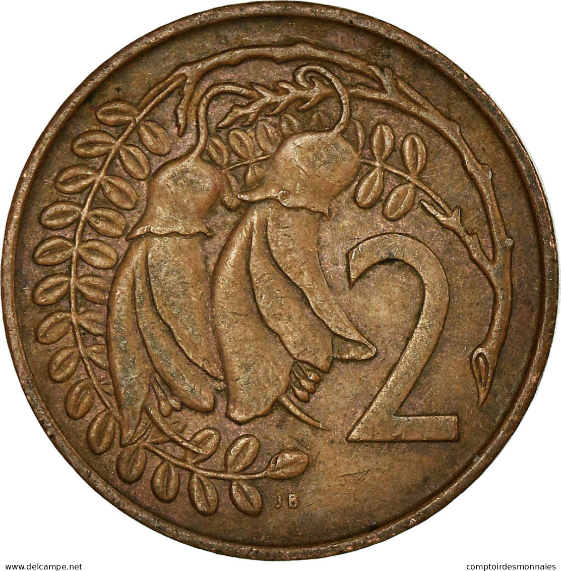 Monnaie, Nouvelle-Zélande, Elizabeth II, 2 Cents, 1967, TTB, Bronze, KM:32.1 - Nouvelle-Zélande