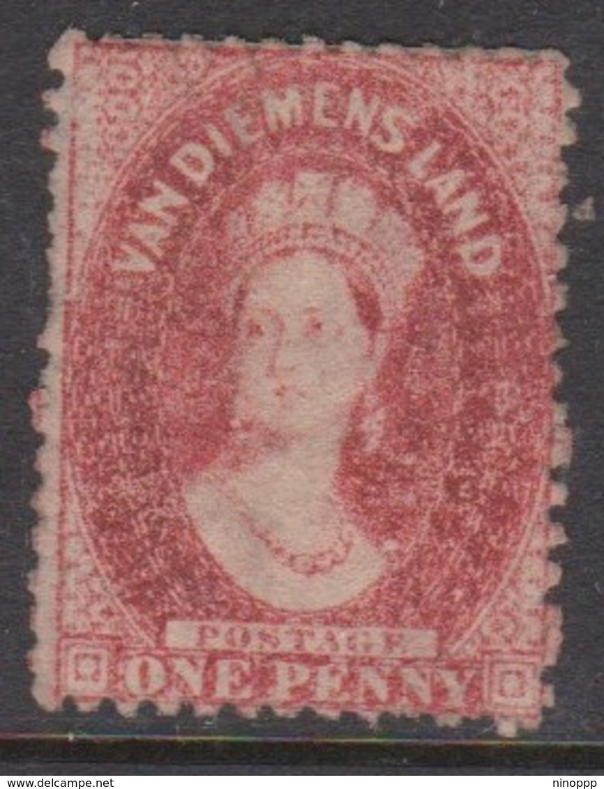 Australia-Tasmania SG 69 1865-71 One Penny Carmine, Perf 12  ,mint Hinged - Mint Stamps