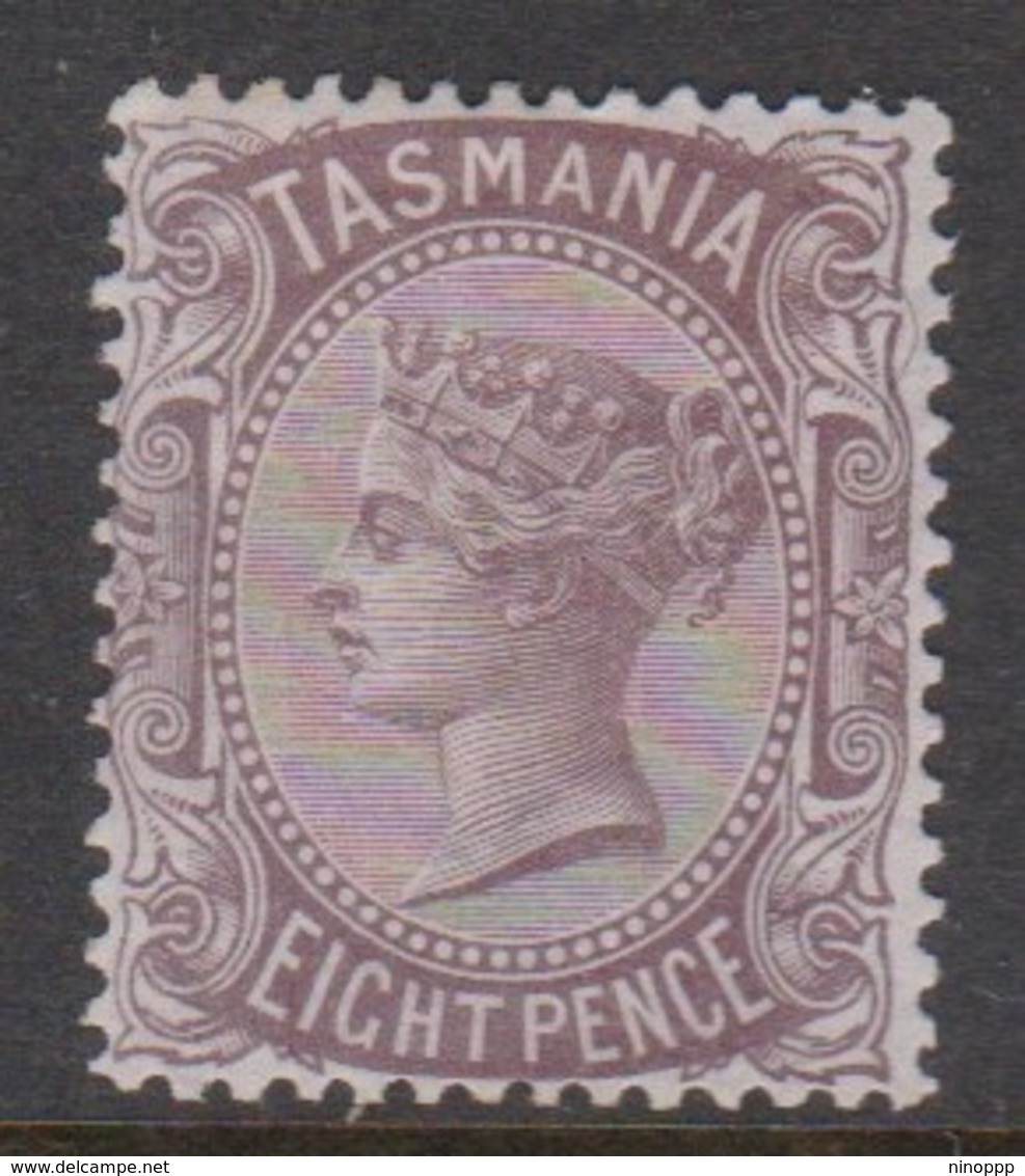 Australia-Tasmania SG 158 1878 8d Purple Brown,mint Hinged,perf 14 - Neufs