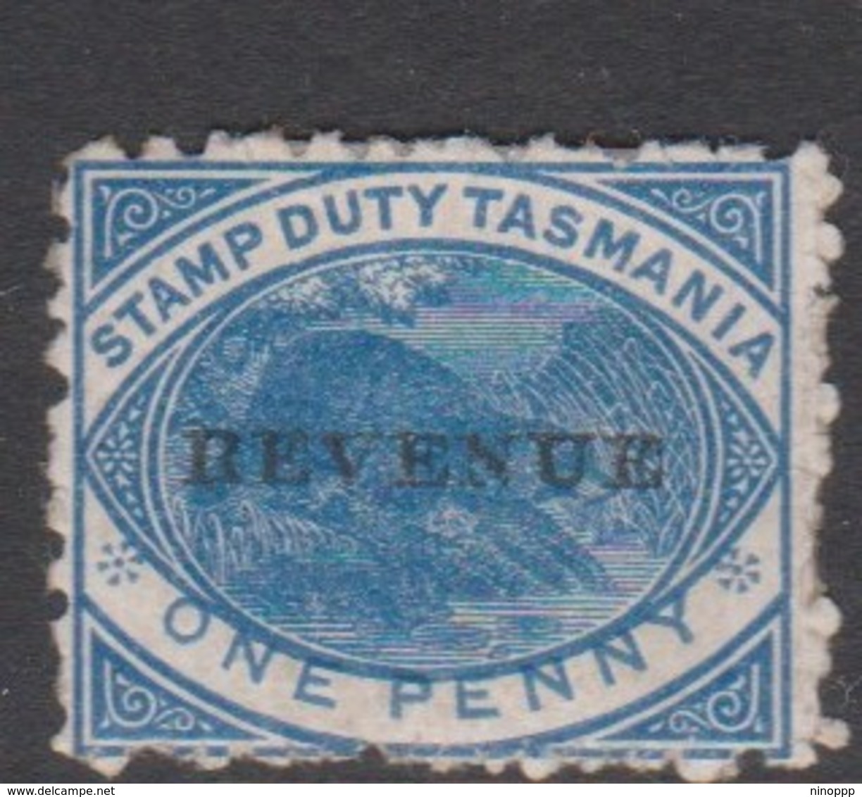 Australia-Tasmania SG F35 1900 Fiscals One Penny Blue,perf 12,mint Hinged - Nuevos