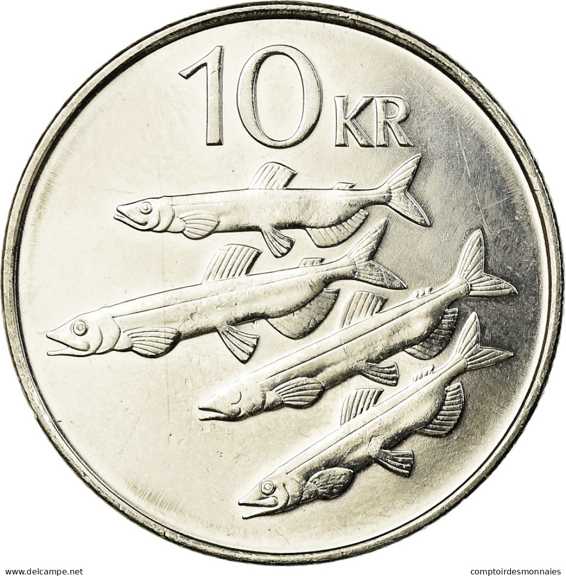 Monnaie, Iceland, 10 Kronur, 1996, SUP, Nickel Plated Steel, KM:29.1a - Islande