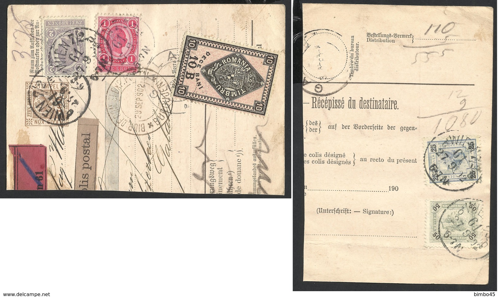 AUSTRIA--27.02.1902--WIEN Stempel ---BURDUJENI  ROMANIA - Covers & Documents