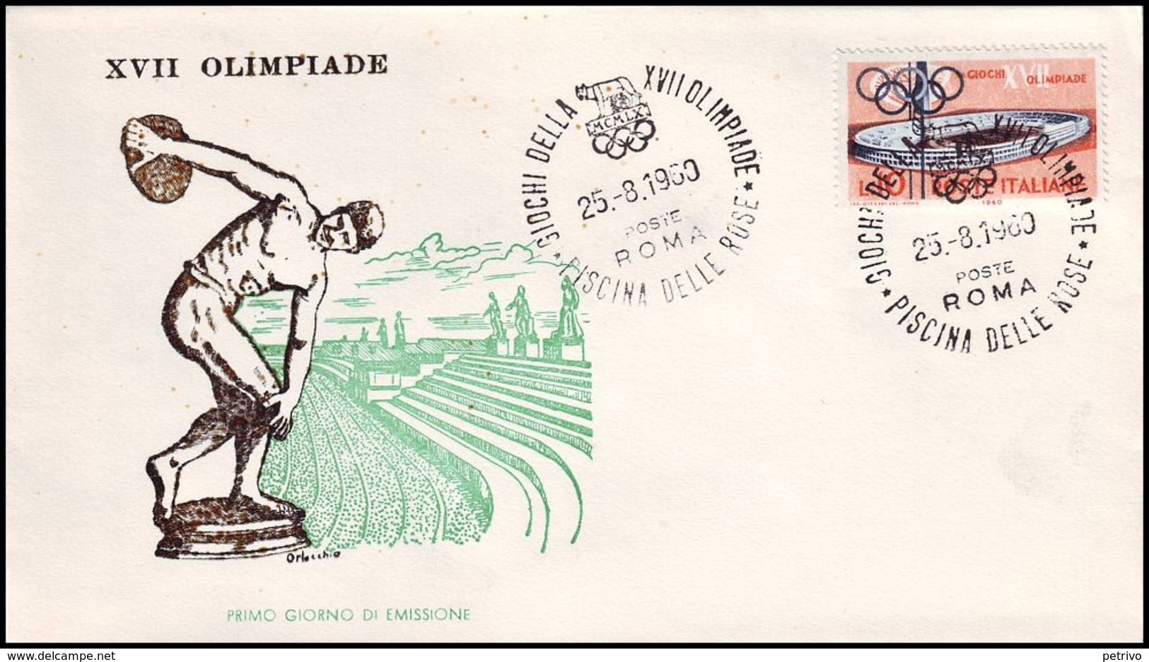 Italy - 1960 K - Olympic Games 1960 - Cover - Estate 1960: Roma