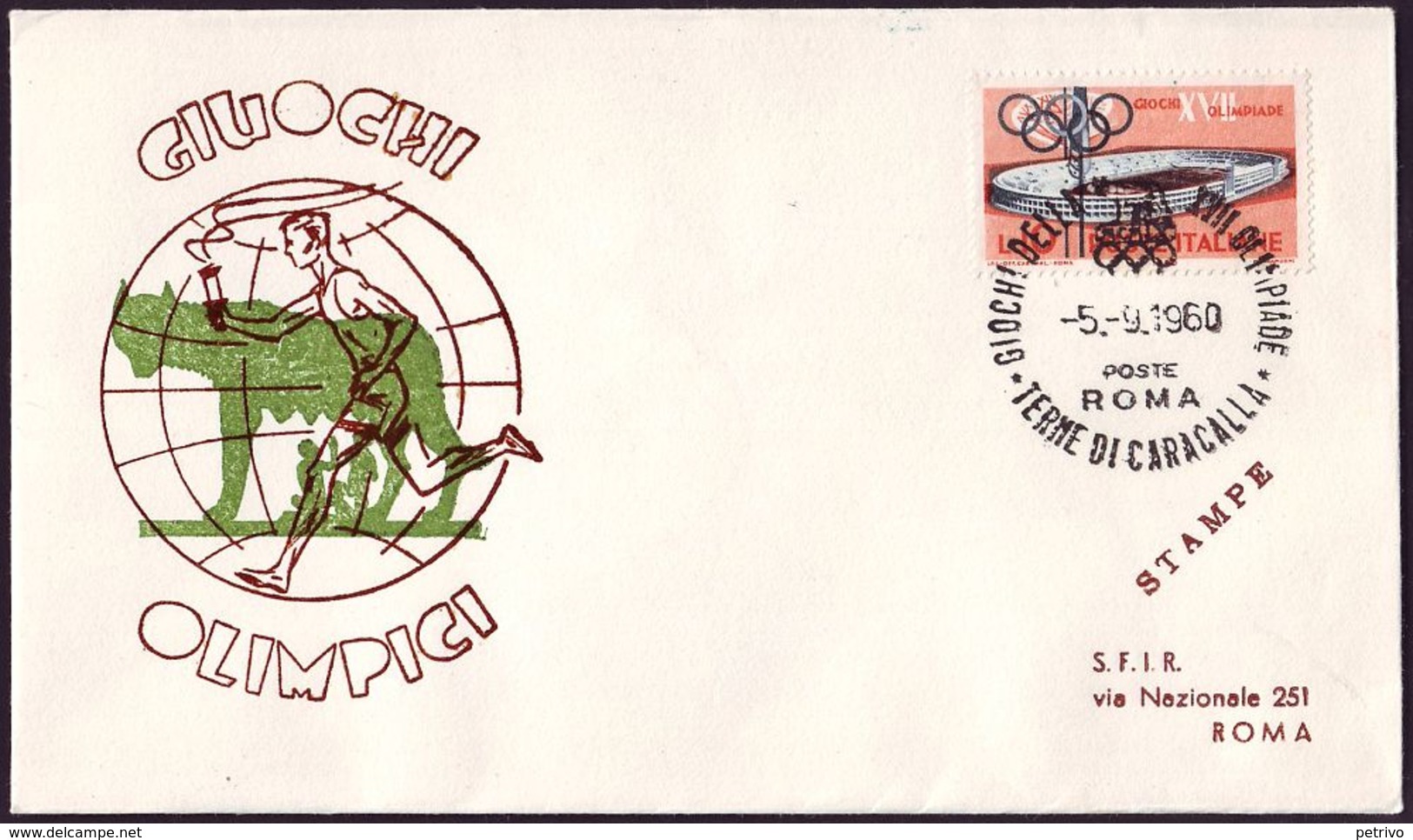 Italy - 1960 P - Olympic Games 1960 - Cover - Estate 1960: Roma