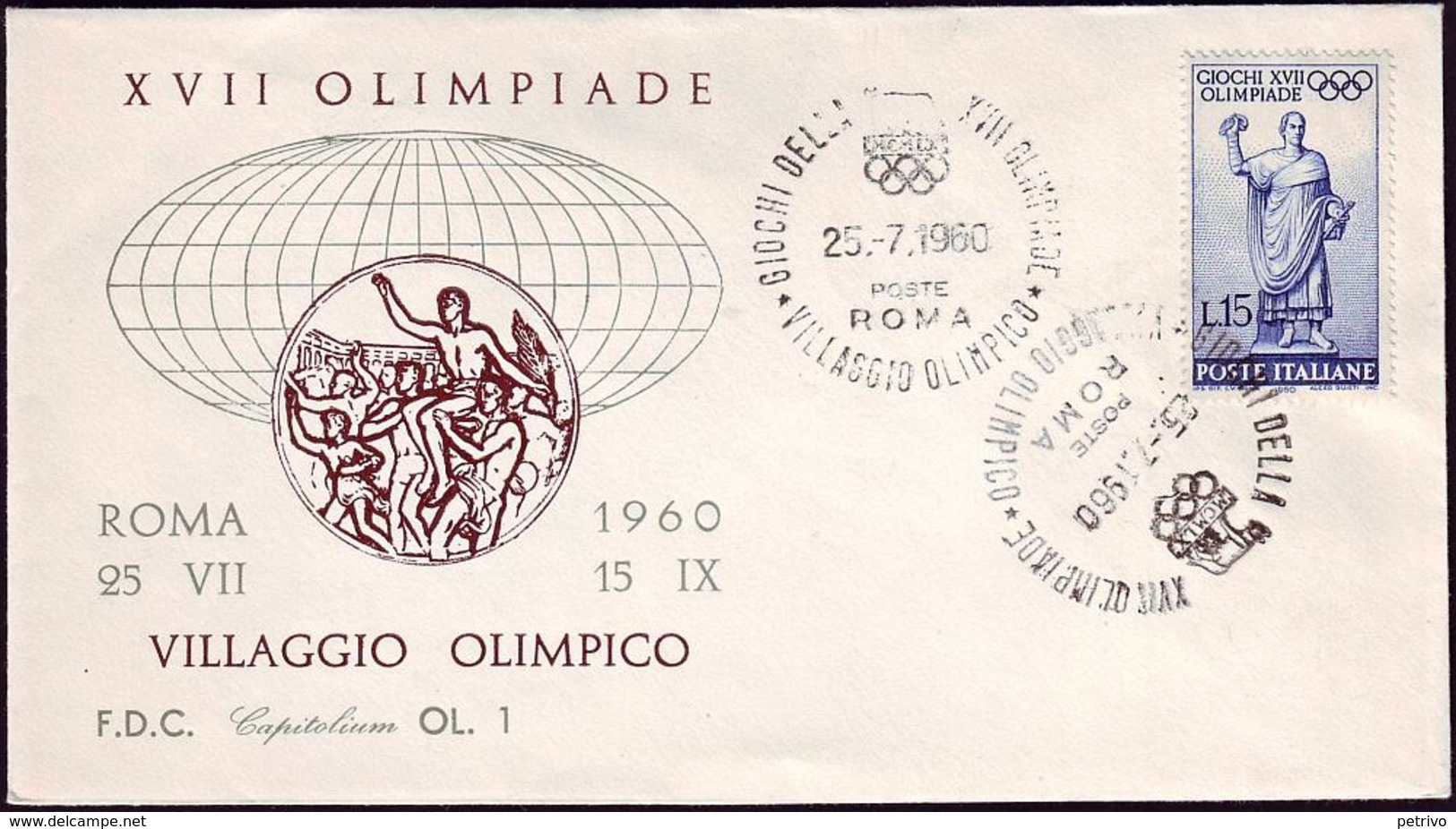 Italy - 1960 R - Olympic Games 1960 - Cover - Estate 1960: Roma