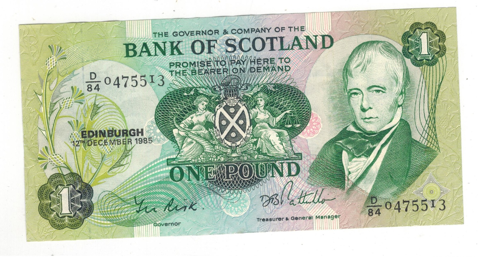 Scotland ,  Bank Of Scotland. 1 Pound , 1985. UNC. - 1 Pound