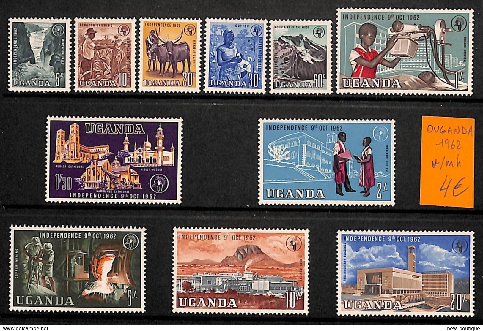 NB - [815418]TB//*/Mh-Ouganda 1962 -  Animaux, Métiers, Personnages - Sonstige & Ohne Zuordnung