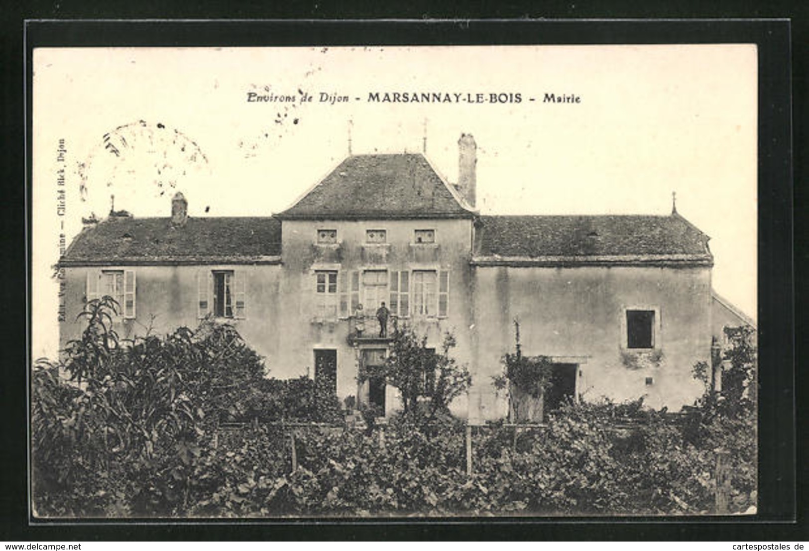 CPA Marsannay-le-Bois, Église,  Vue De Hôtel De Ville, Mairie - Autres & Non Classés