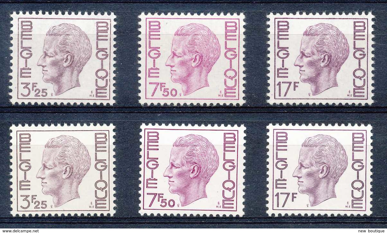 NB - [151361]SUP//**/Mnh-N° 1753/55, 3,25F + 7,50F + 17F, Type Elstrom, Les 2 Papiers, SNC - 1970-1980 Elström