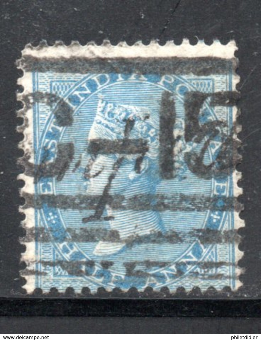 YT 19 TYPE II  -  OBLITERE  AVEC FILIGRANE  ELEPHANT - COTE 0.80 € - 1858-79 Compagnia Delle Indie E Regno Della Regina